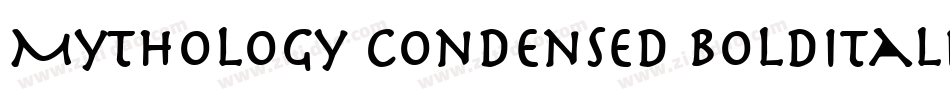 Mythology Condensed BoldItalic字体转换